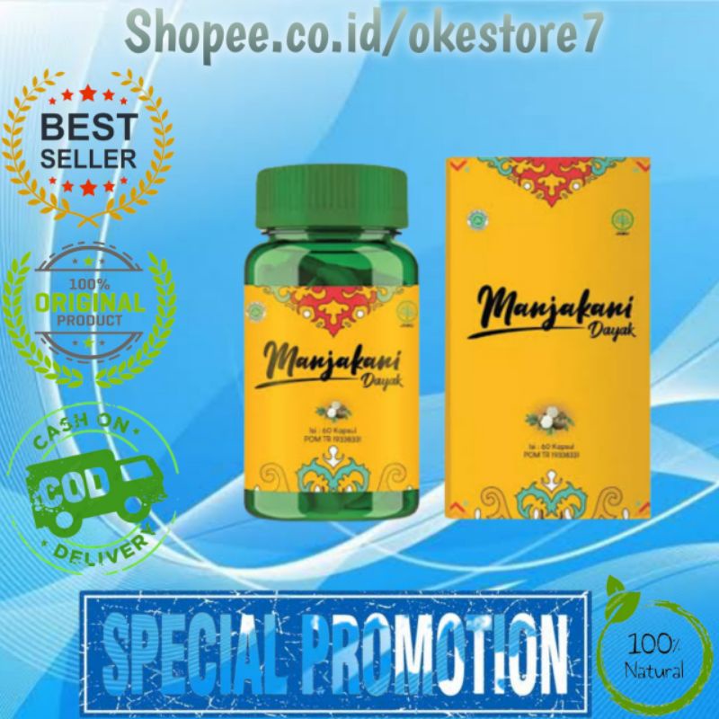 PRODUK MANJAKANI DAYAK ASLI - Manjakani Dayak Original Asli Kapsul Herbal Atasi Keputihan Alami