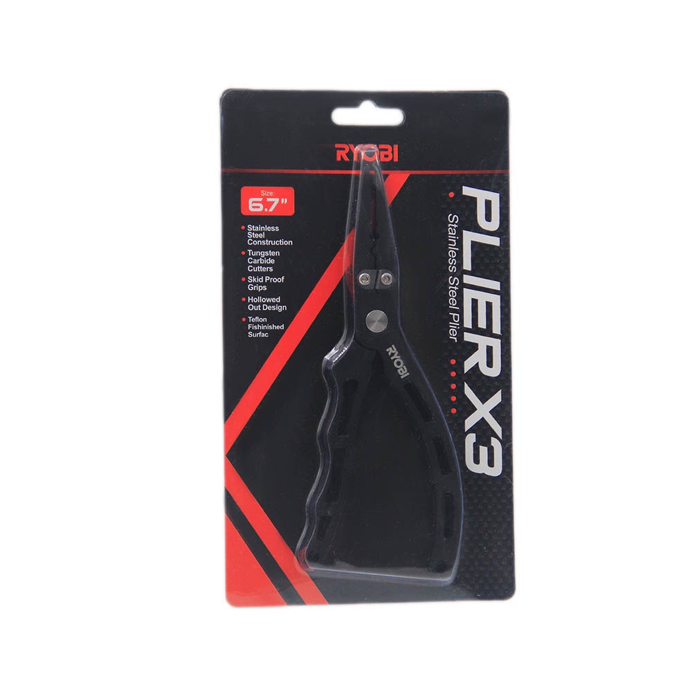 Ryobi Fishing Plier X3 Tang Pancing Split Ring Stainless Steel