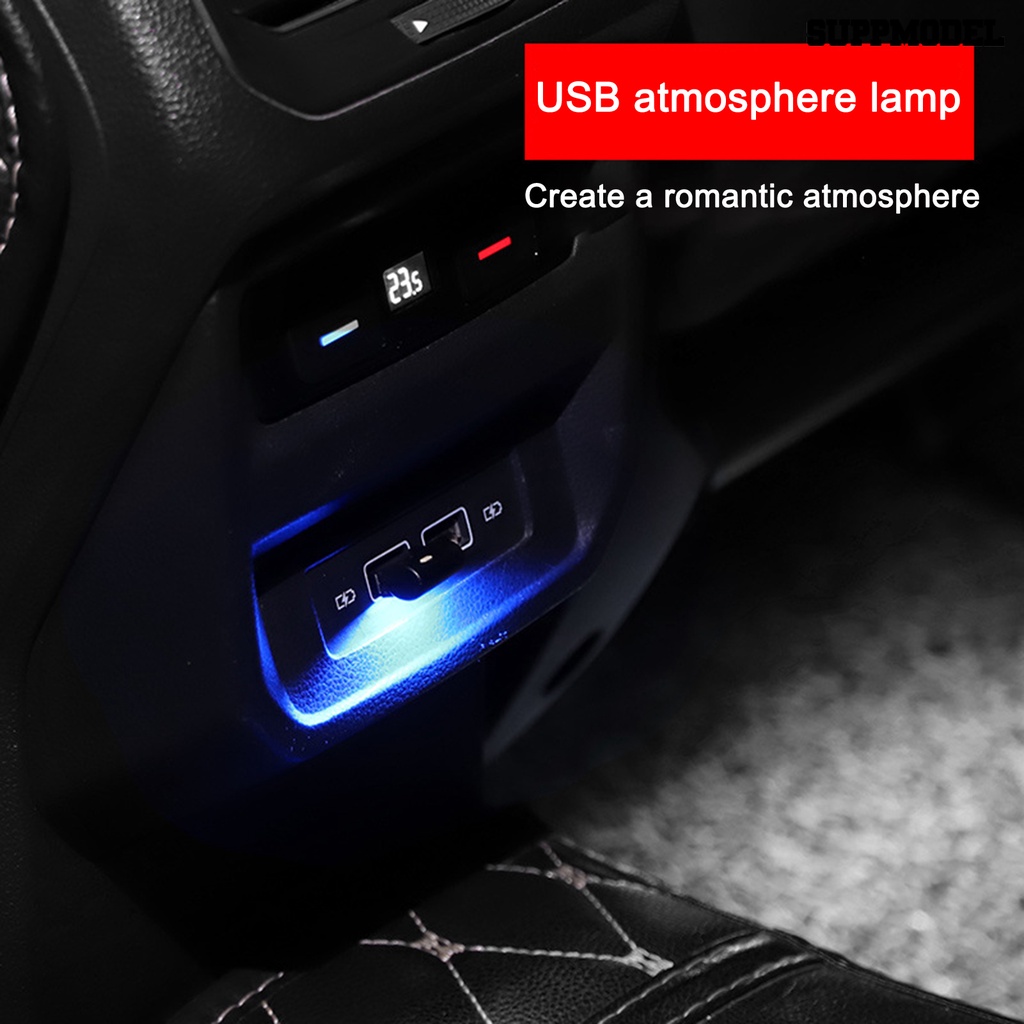 [Dekorasi] Usb Ambient Light Colorful Mini Auto Interior LED Lampu Ambient Hias Lampu Darurat Untuk Mobil