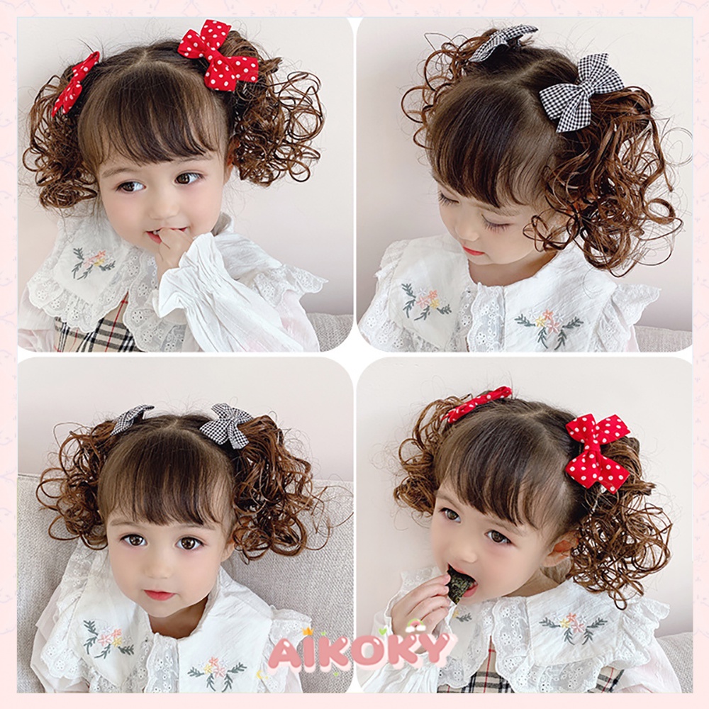 Aikoky Jepitan Wig Anak Perempuan korea 1 Set/2pcs