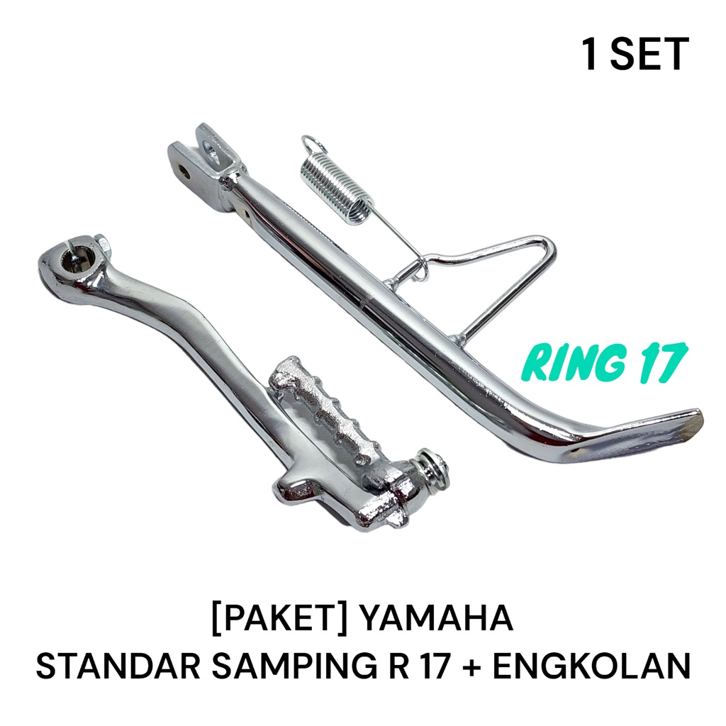 [PAKET] STANDAR SAMPING CROME RING 14 - RING 17 + ENGKOLAN CROME YAMAHA