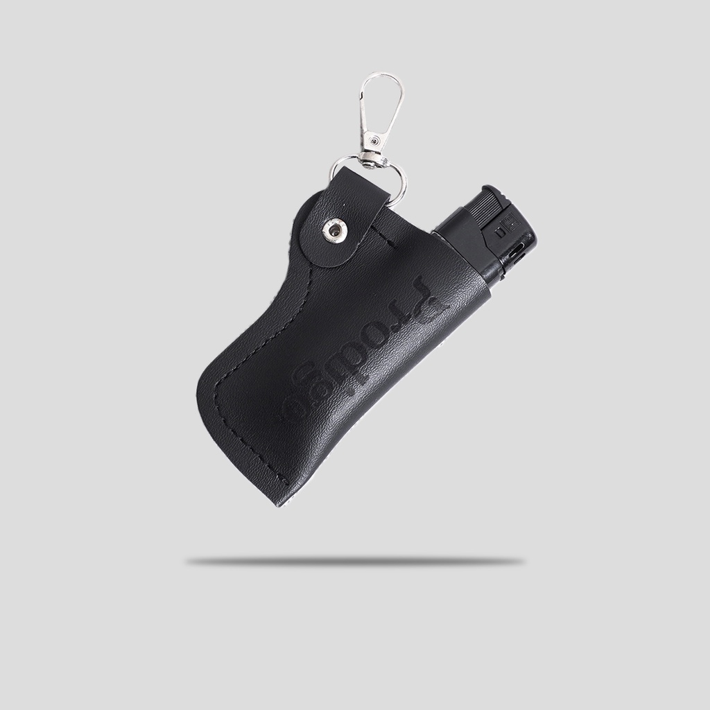Prodigo * Serui black Sarung Wadah Korek Api Kulit | Cover Korek Tokai Pemantik Criket | Gantungan Kunci