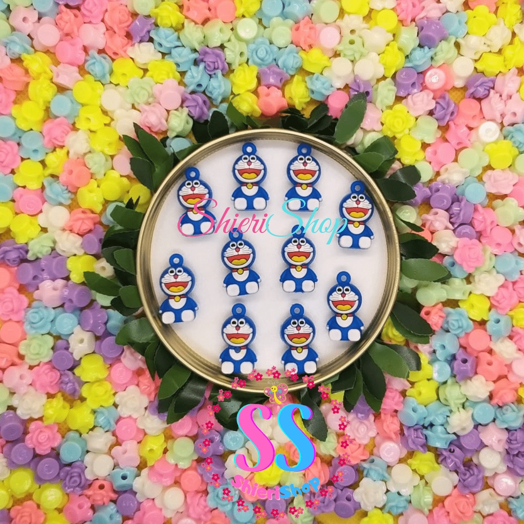 Clay Resin Kartun Bandul 10 PCS - Resin Clay - Resin Dove - Clay Resin Murah - Clay Resin Cute - Bro