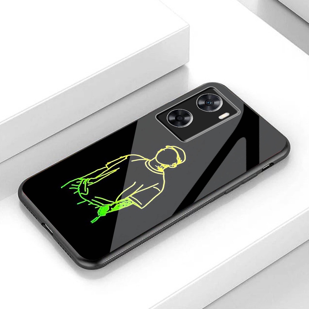 (Q41) Softcase Oppo A77s A57 2022 - Softcase Kaca Oppo A77s A57 2022 - Case Aesthetic Oppo A77s A57 