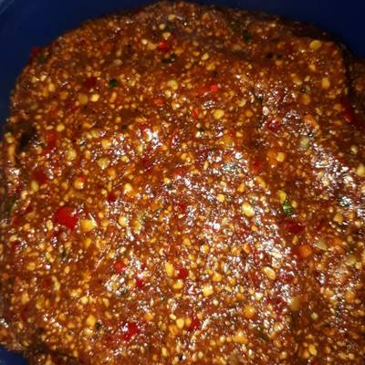 

Bumbu Pecel MBAH GINI 250gr Pecel Kacang Sangrai (Pedas)