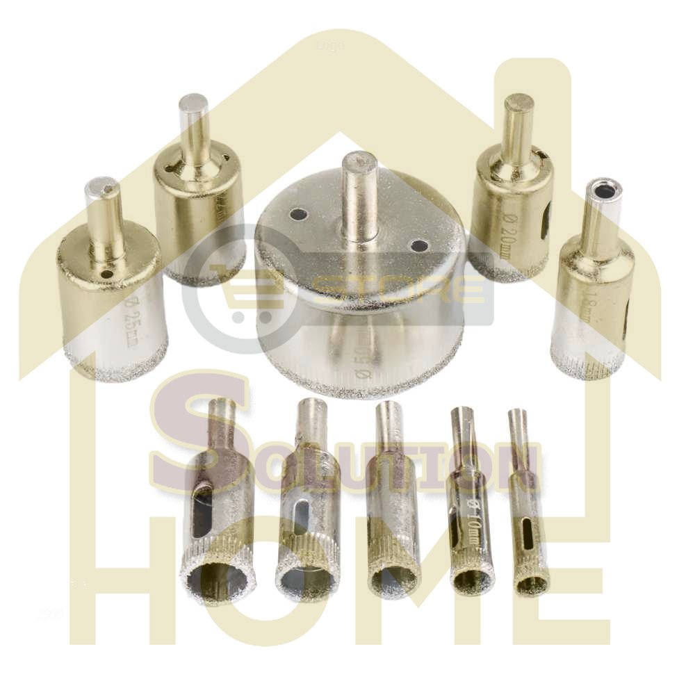

HSS TOOLS - Taffware Mata Bor Diamond Coated Hole Drill Bit 8mm-50mm 10PCS - GJ0106