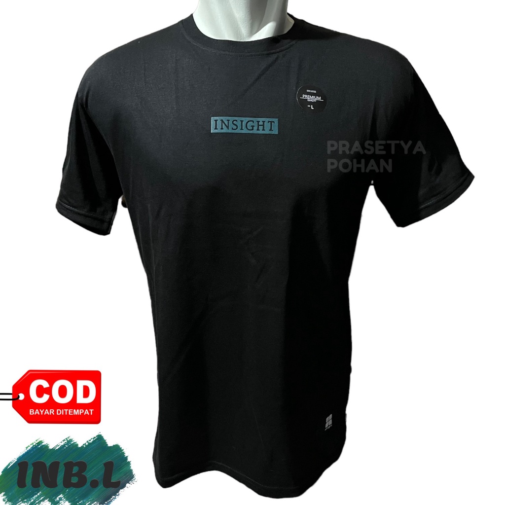 Men's T Shirts Cotton Combed - Kaos Pria Berbahan Katun BLACK