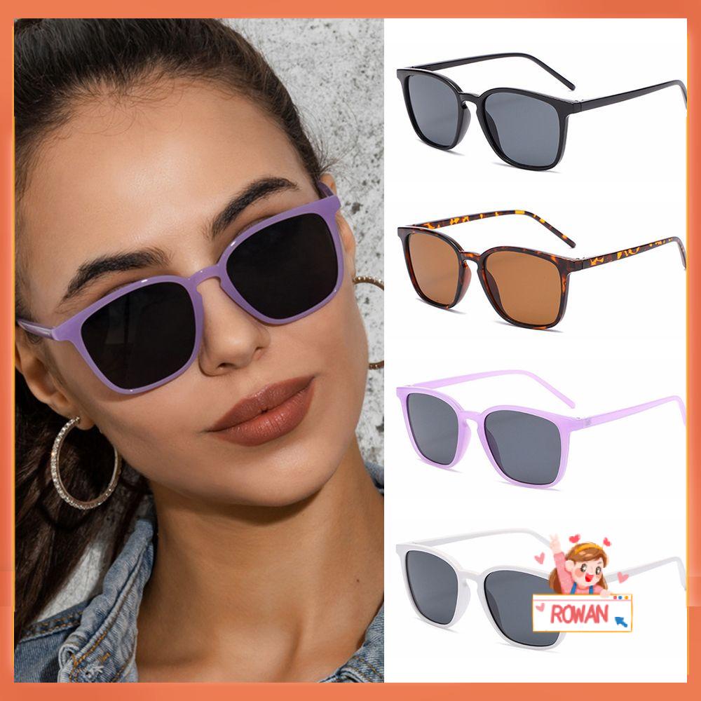 R-flower Retro Sunglasses Simple Trend Retro Pria Kacamata Matahari Kotak