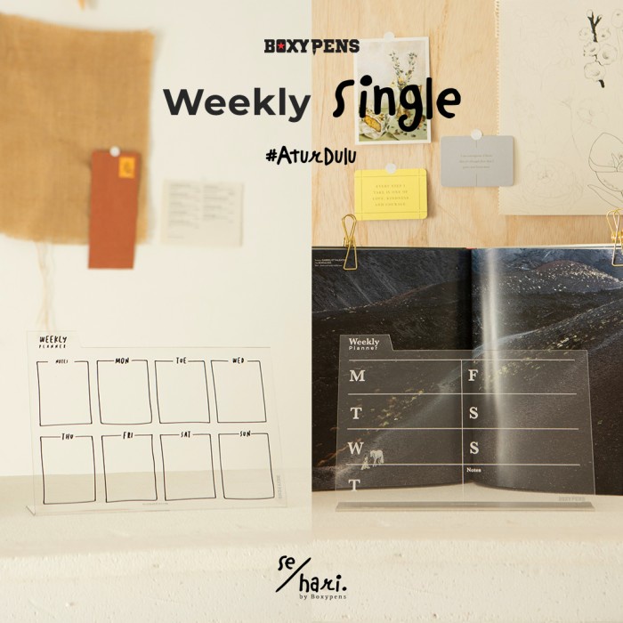 

ACRYLIC PACKAGE WEEKLY SINGLE STANDING