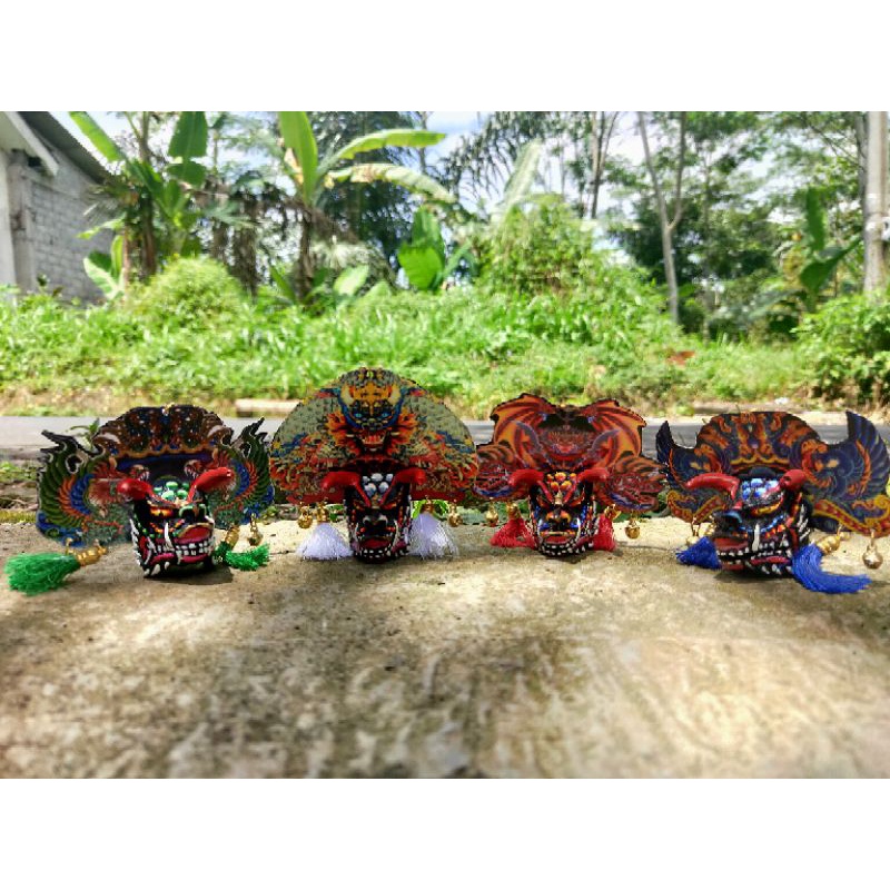 barongan devil gantungan kunci unik(miniatur)