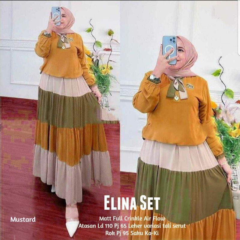 ELINA SETELAN BAJU WANITA TERBARU