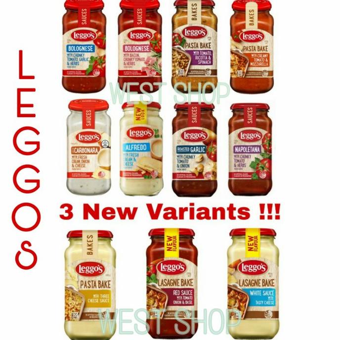 

Leggos Pasta Sauce LEGGO'S CARBONARA ALFREDO BOLOGNESE, BACON, GARLIC