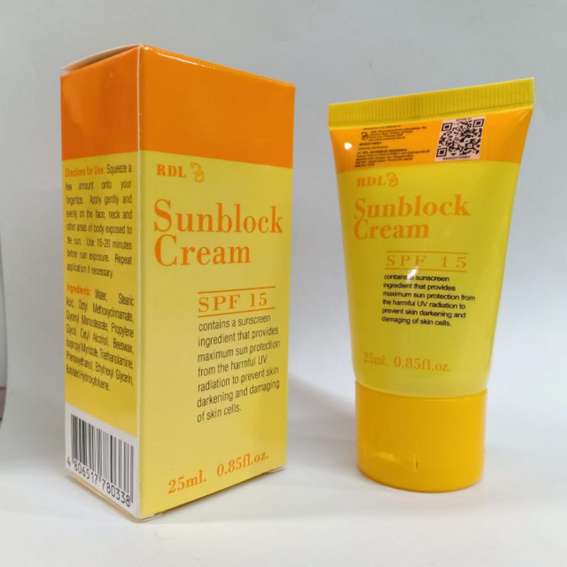 Sunblock RDL - Sunblock Cream Rdl Net 15.grm - 25.grm Ori Philipines