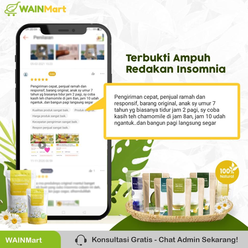 

bnf-60 ANTI IMSOMNIA !!! Teh Bunga Chamomile Herbal Relaksasi kaya Antioksidan ,.,.,.,,