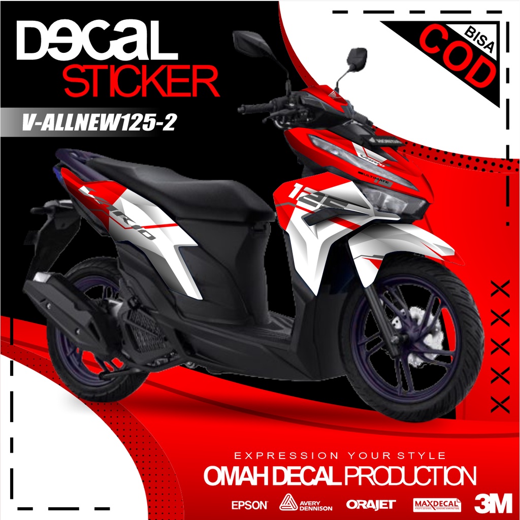 STIKER DECAL VARIO 125 INJEKSI NEW FULL BODY DEKAL STRIPING HONDA NEW VARIO 125 NEW TAHUN 2022 BARU 