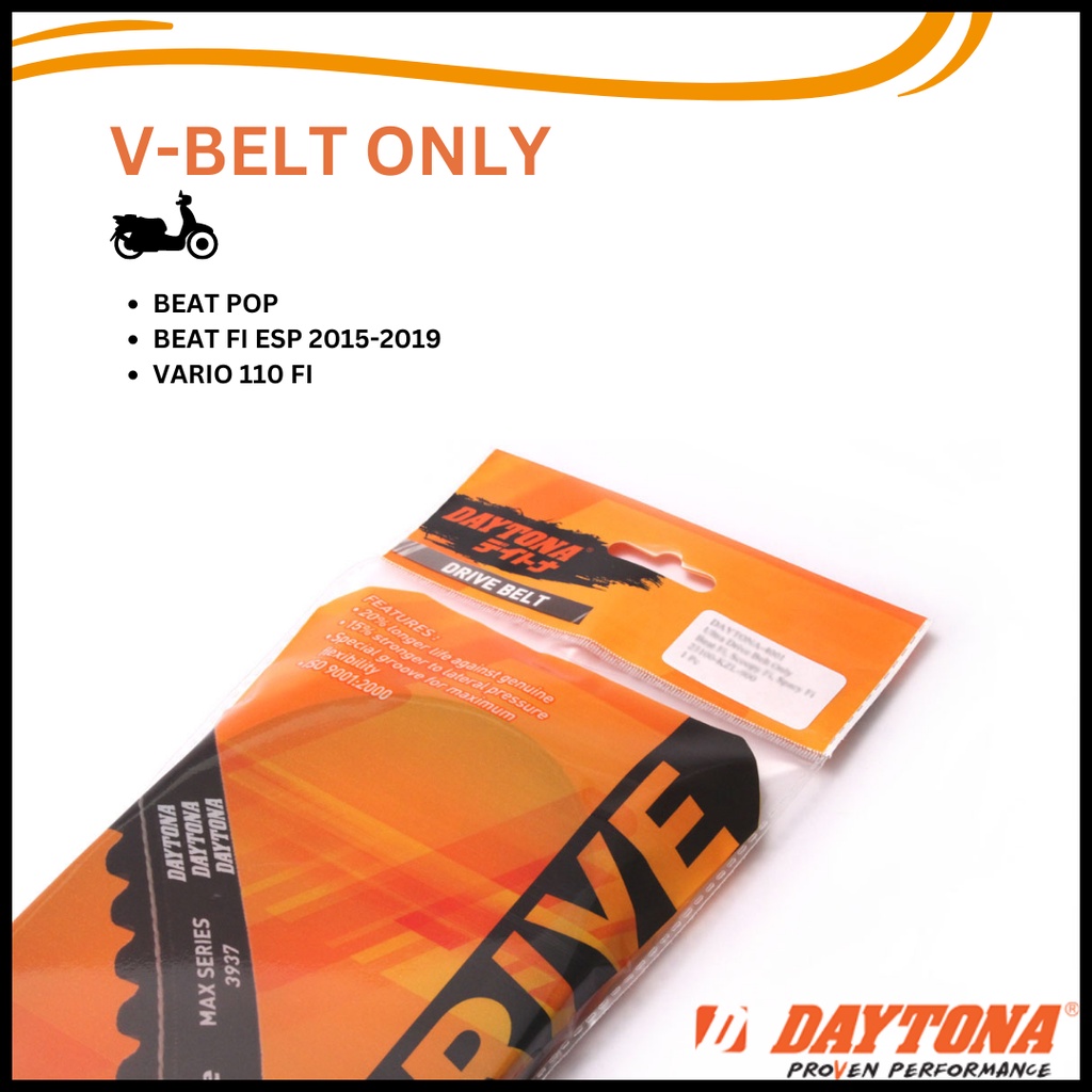 VANBELT V-BELT RACING ONLY BEAT FI ESP BEAT STREET BEAT POP DAYTONA