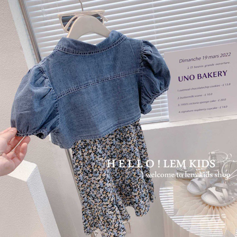 littleaaroon DRESS JOANNE VEST EBV Baju dress Setelan Jaket Anak Perempuan Import Berkualitas