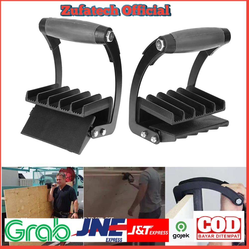 Alloet Free Hand Easy Gorilla Gripper Panel Wood Furniture Carrier - BH847 - Black