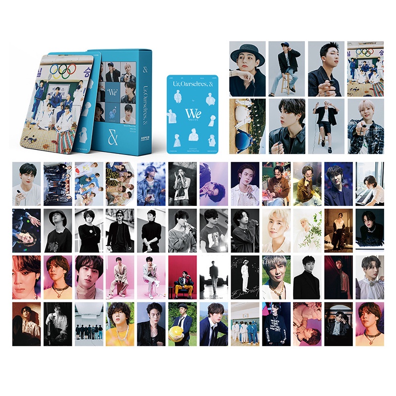 55pcs /box BTS Photocards Ourselves &amp; WE LOMO Card Postcard Kartu Koleksi In Stock New Arrival LY