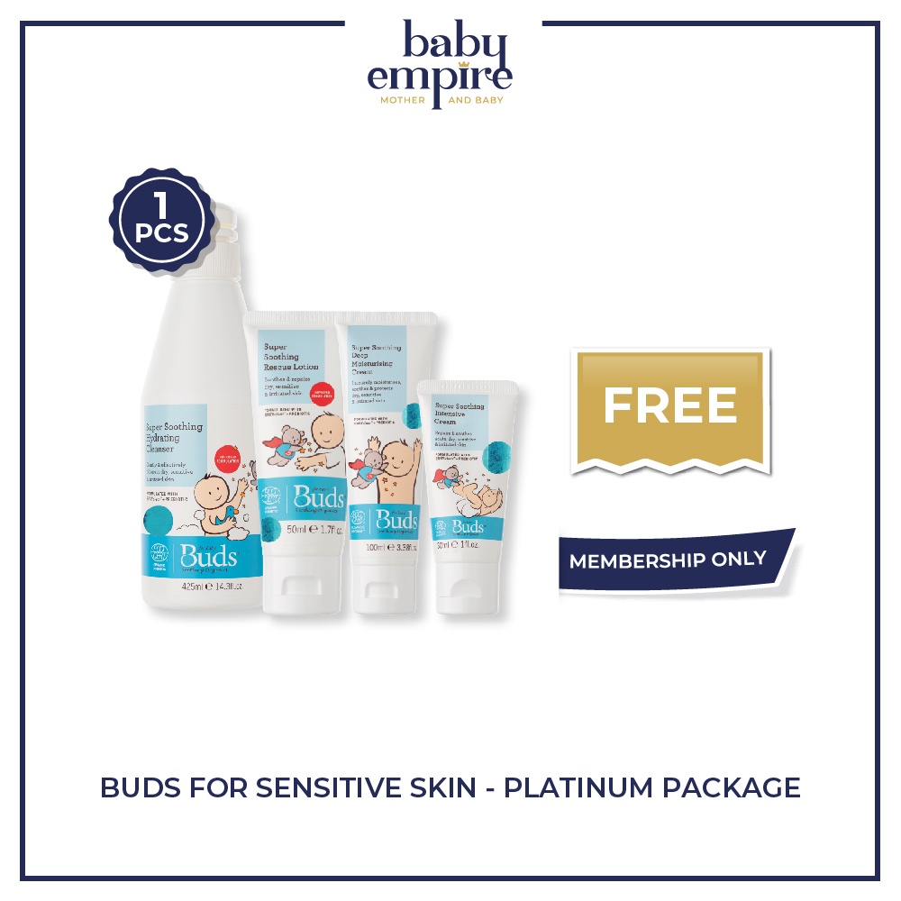 Free 1pcs - Buds Organics - Buds Organics for Sensitive Skin - Platinum Package