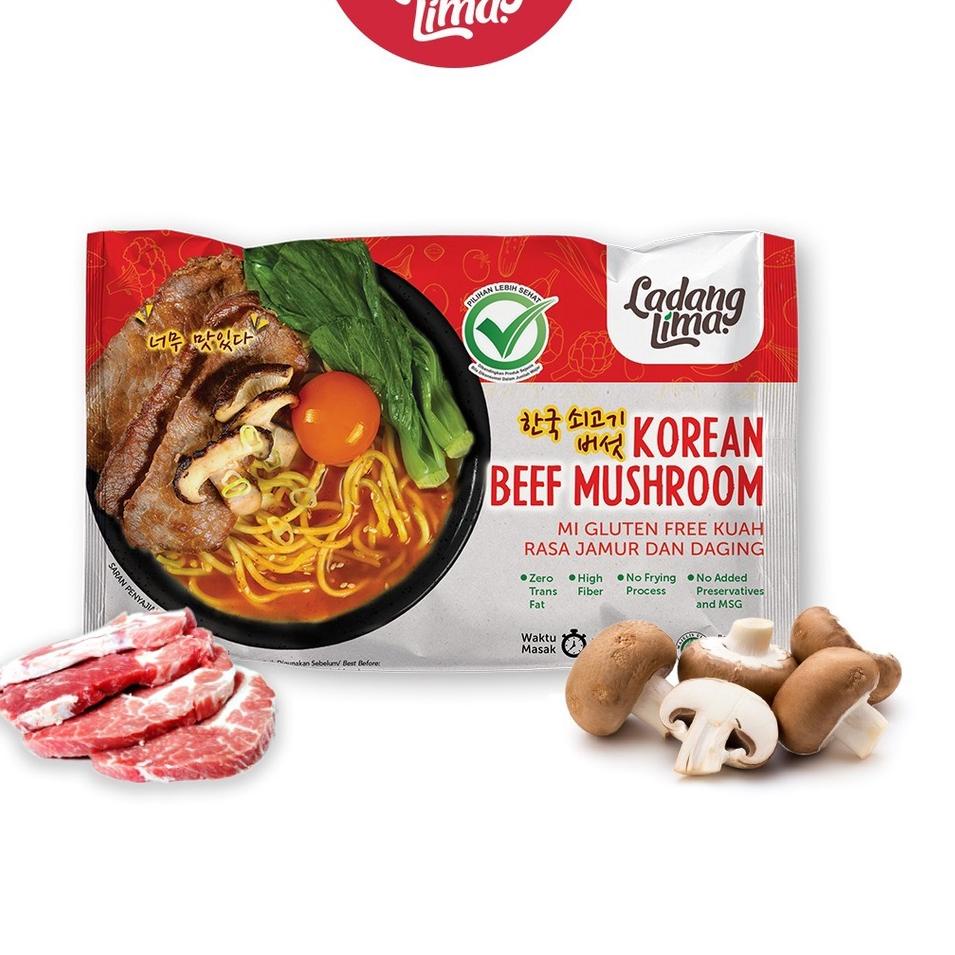 

Free Ongkir/ Ladang Lima Korean Noodle Gluten Free | Mie Korea Mie Instant Sehat 94 Gram HALAL