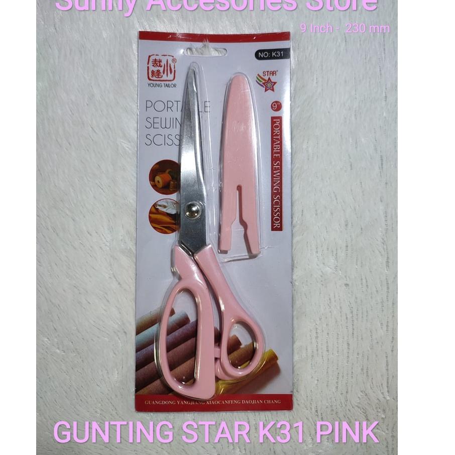 

(I-7-T✉) Gunting Kain Star K31 - K30 Original Product *Warna Random* paling laris