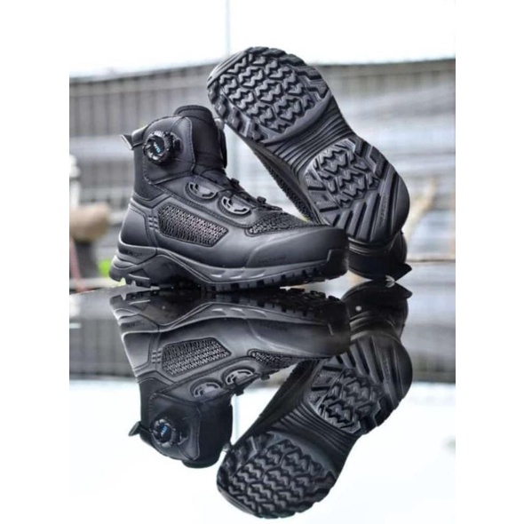 Sepatu PDH TNI POLRI Tali Putar Libra BOA Mk2 Midtrack Jaring Webest Terbaru