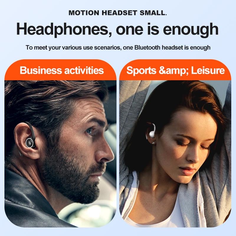 A1S Headset earphone wireless Bluetooth 8D Bass stereo Business Sport Headphone with Mic microphone