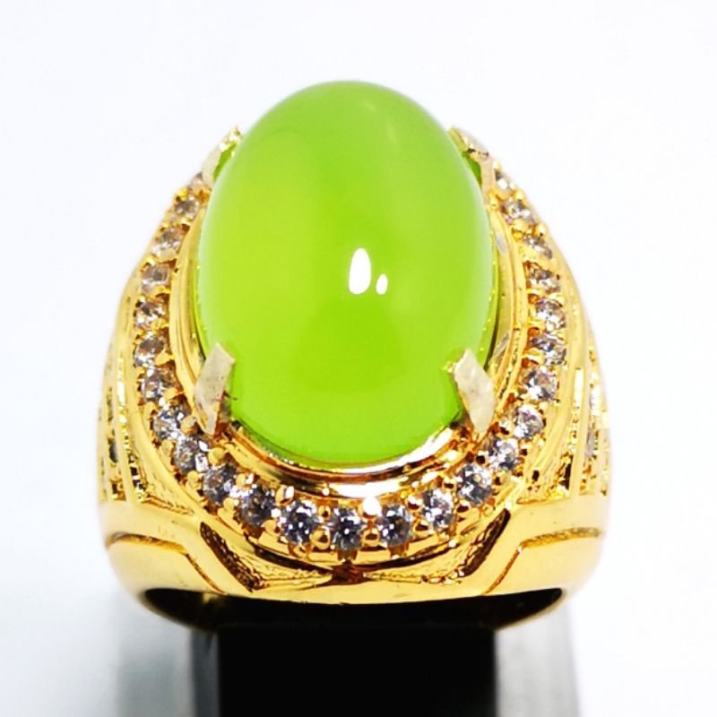 BATU CINCIN PRIA AKIK PERMATA PUCUK PISANG SUNGAI DAREH ASLI NATURAL RING PERAK BANGKOK 926 SIAP PAK