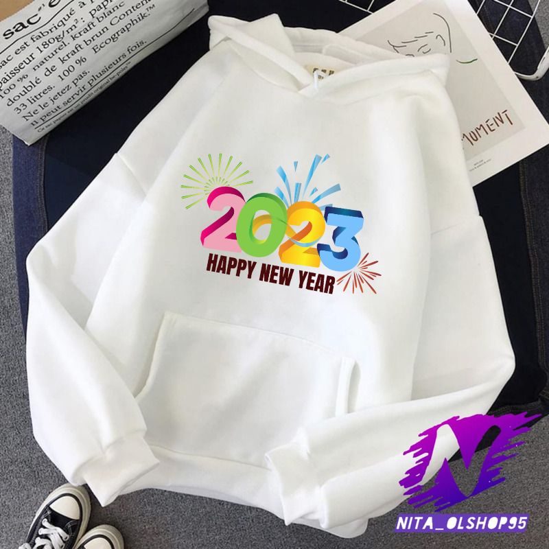 hoodie happy new year 2023 hoodie anak