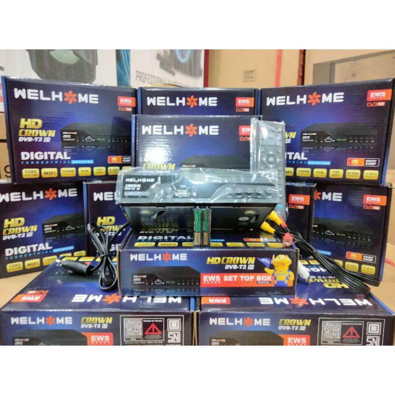 STB TV Digital WELHOME CROWN DVB-T2 01