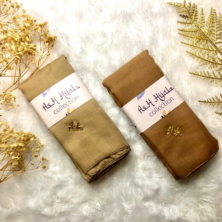 Hijab Segi Empat Voal Premium Polos By AsH Hijab