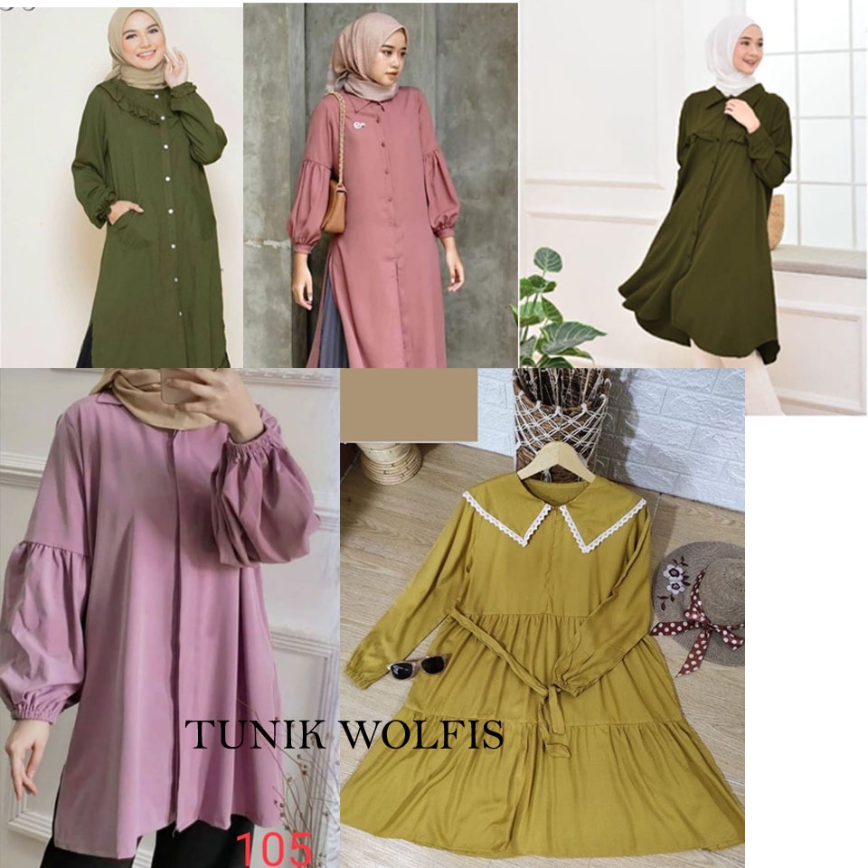 Tunik wolfis / Tunik cantik / tunik murah