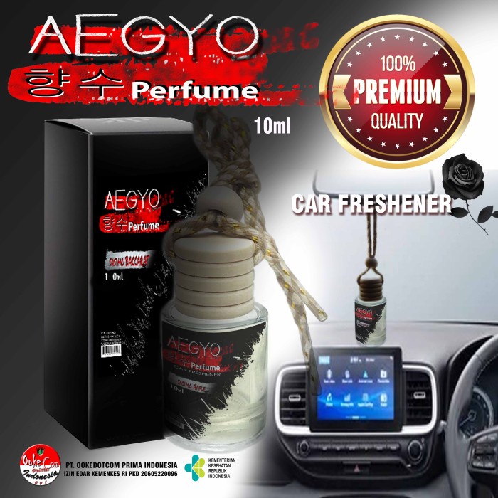 Pengharum mobil Aegyo 10ml gantung varian wangi segartanpa bahan berbahaya aman digunakan