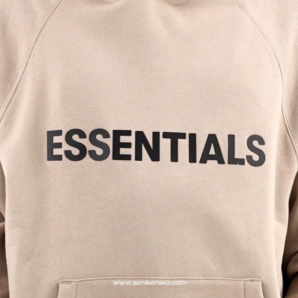 Essentials FOG 3D Silicon Applique Hoodie Olive