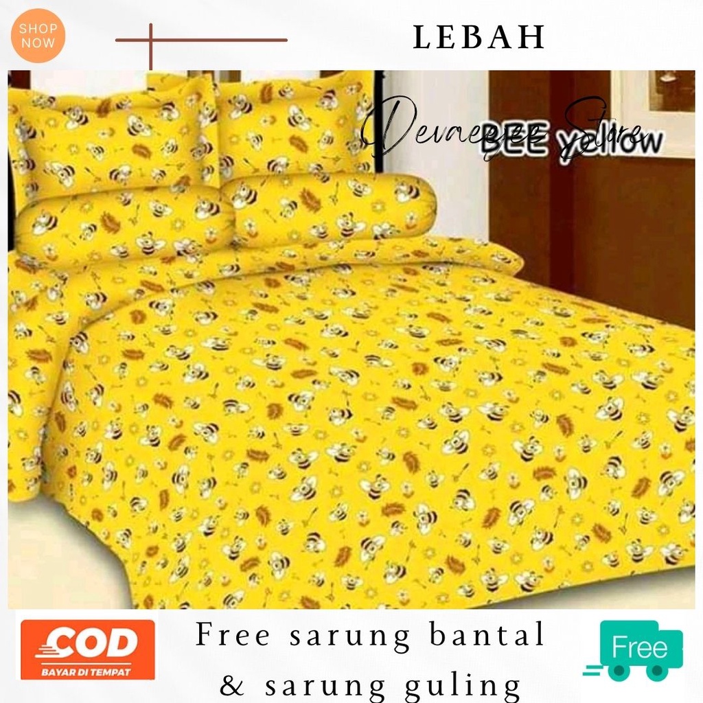 SPREI KARAKTER MOTIF SPONGEBOB UKURAN 180X200 NO.1 ANTI LUNTUR