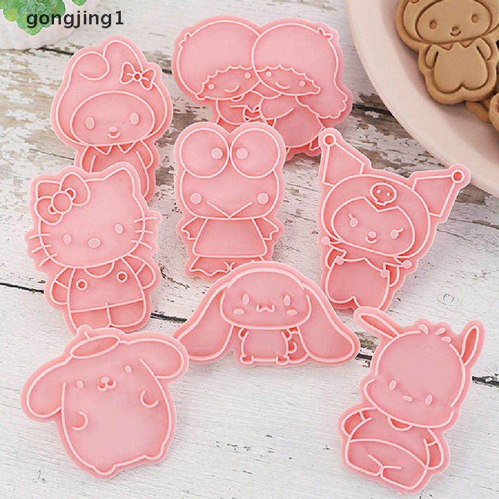 Ggg 8Pcs /set Cetakan Biskuit Kartun Cetakan Kue Kering Cetakan Kue Kering DIY Cookie Cake Decorag Tool ID