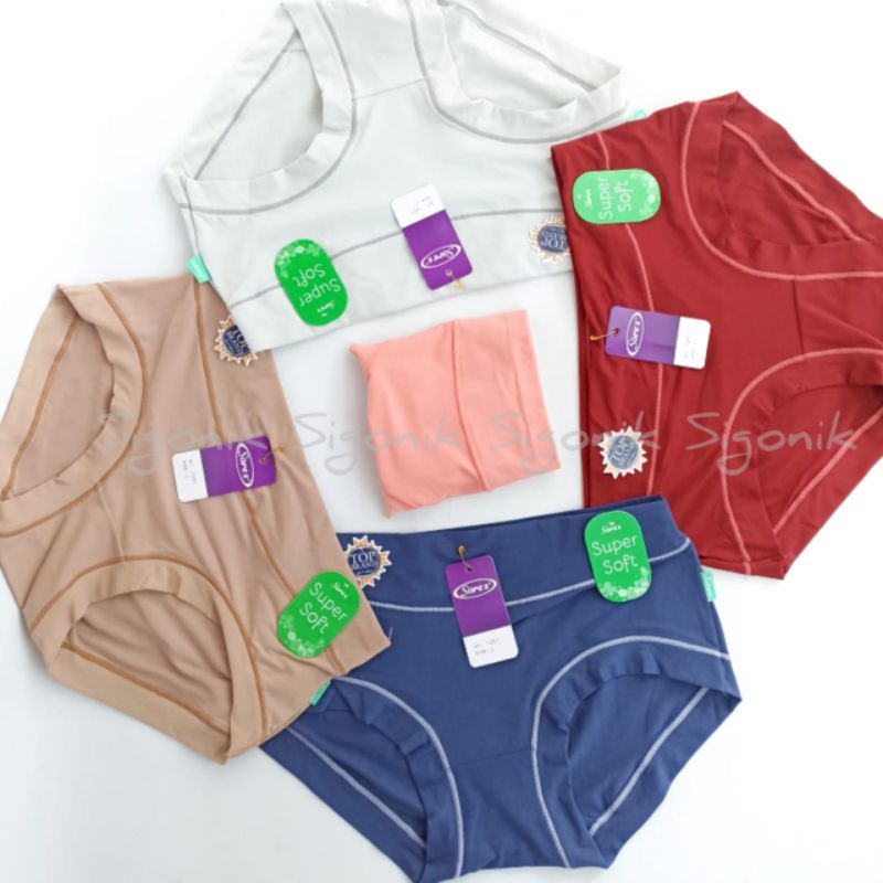 CD Celana Dalam Wanita Dewasa Seamless M L EL/XL QL/XXL Sorex1251  Perempuan Cewek Jumbo Big Size Nyaman Adem Super Soft Sigonik