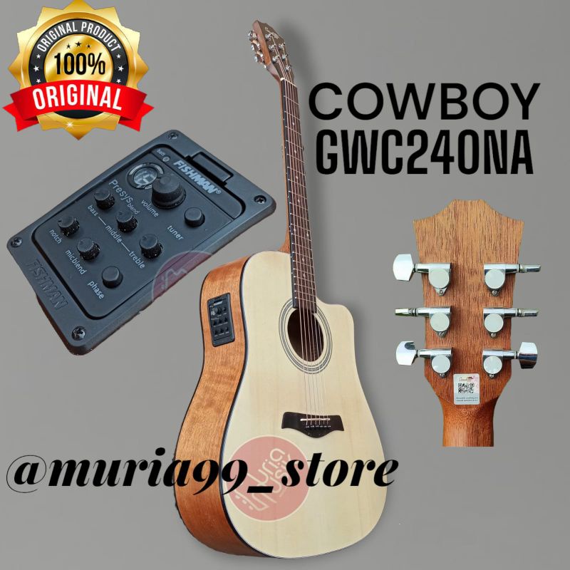 Gitar Cowboy GWC 240 NA akustik elektrik Fishman