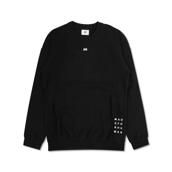 SWEATER CARDIGAN EVIL ARMY | REACTION 22 BLACK
