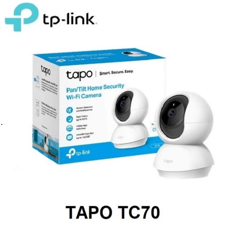 TPLINK TAPO TC70 Pan/Tilt Home Security Wi-Fi Camera - Tplink TC 70