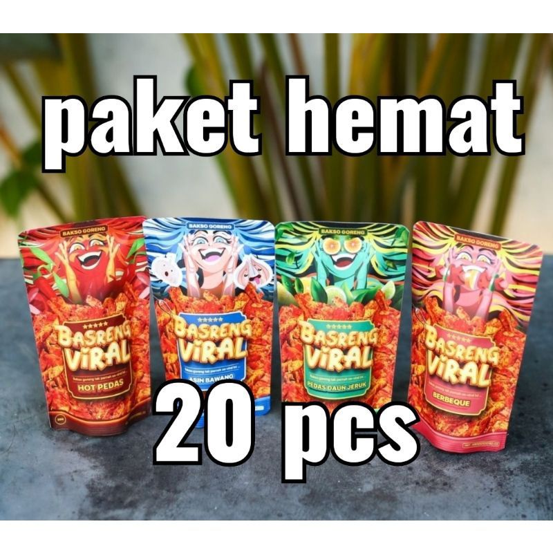 

Paket Hemat 20 pcs basreng Viral all varian rasa