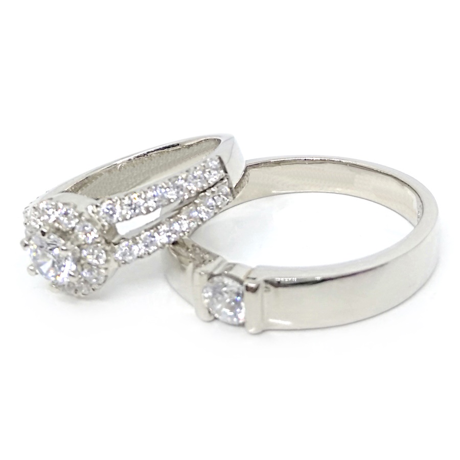 Cincin Nikah Couple Perak Asli Ukir Nama A86