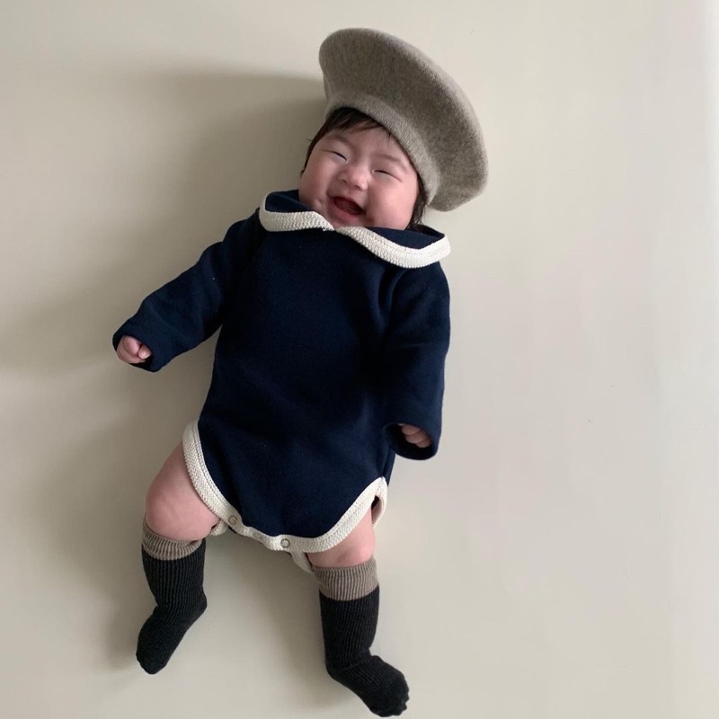 Polo monochrome romper bayi perempuan