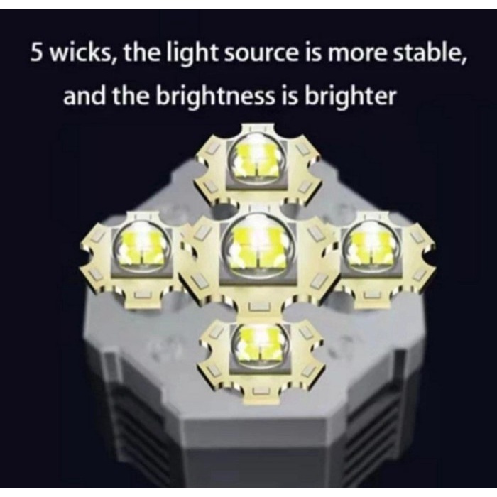 STRONG LAMP SENTER LED super terang dengan 5 LED