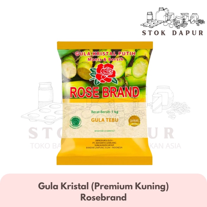 

ROSE BRAND Gula Kristal Premium dan Gula Tebu 1kg - PREMIUM