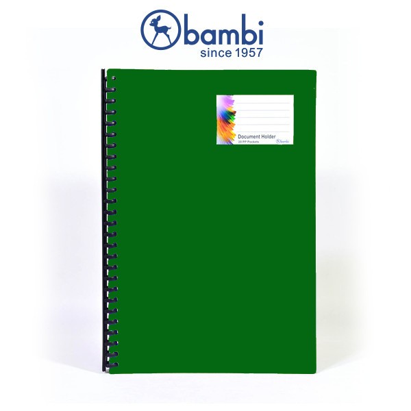 

✨NEW✨ - Bambi Ring Document Holder 44200 A4 - Medium Green