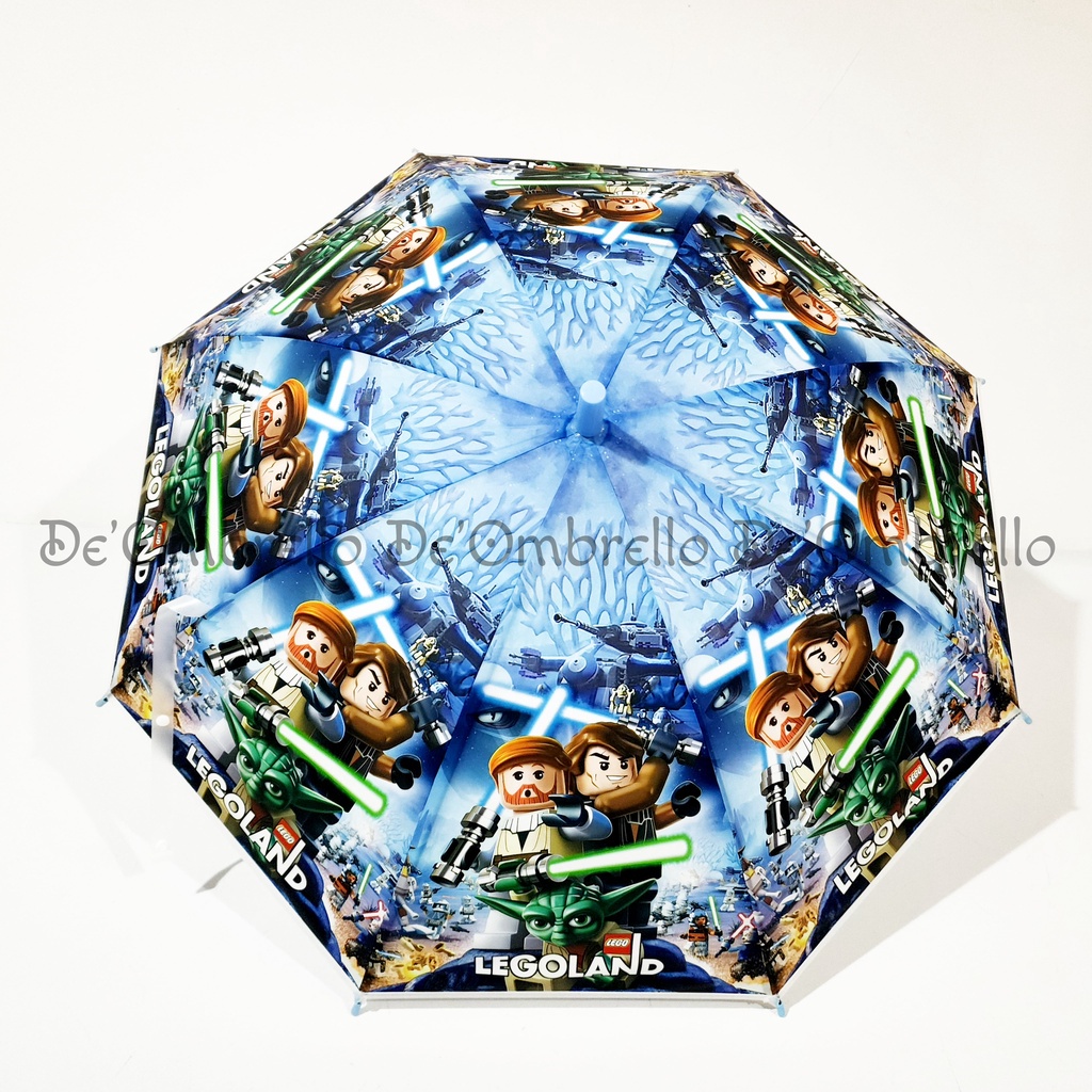 (007LEGO) Payung PVC 8 Sisi Anak Motif LEGO Mix