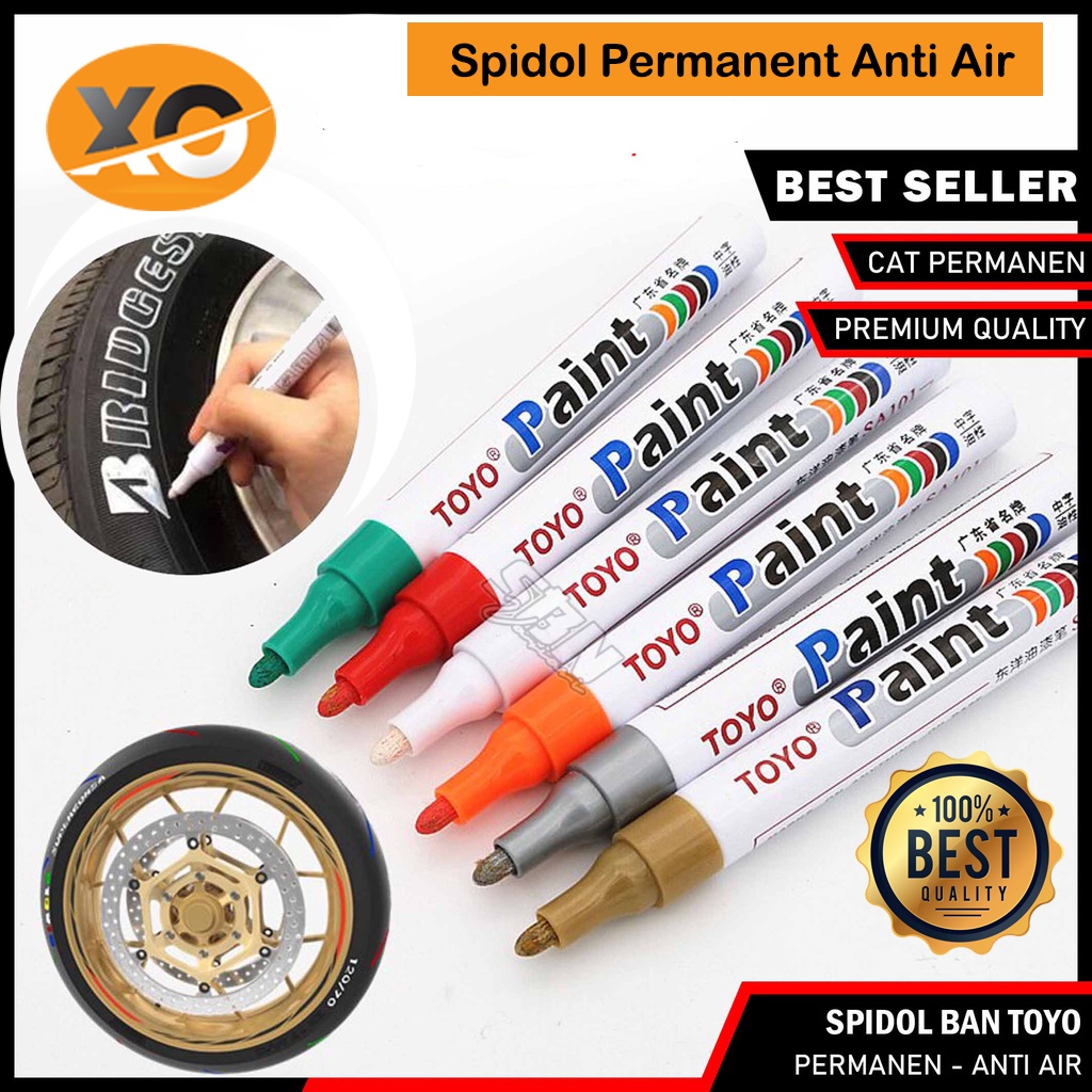 

Spidol Ban Motor Mobil Permanent Toyo Paint Marker Permanen Warna Produk Original