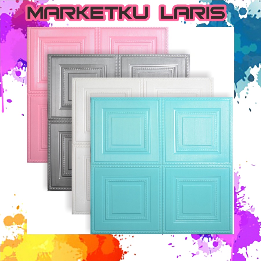 MKL - Wallpaper 3D FOAM / Wallpaper Dinding 3D Motif Kotak/Wallfoam Kotak R781